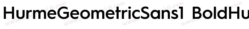 HurmeGeometricSans1 BoldHurmeGeomet字体转换